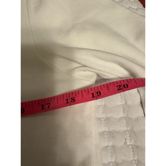 Laura Ashley Long Sleeve V Neck Top, Pink And Blue Embroidery, Medium - Picture 7 of 9